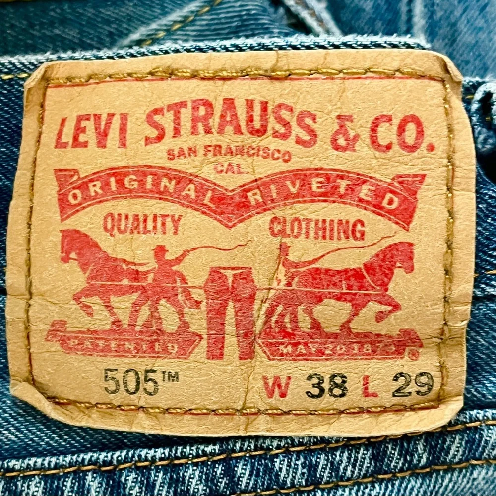 Levi’s 505 Jeans Men’s 38/29 Straight Leg Fit Classic Americana Western Heritage
